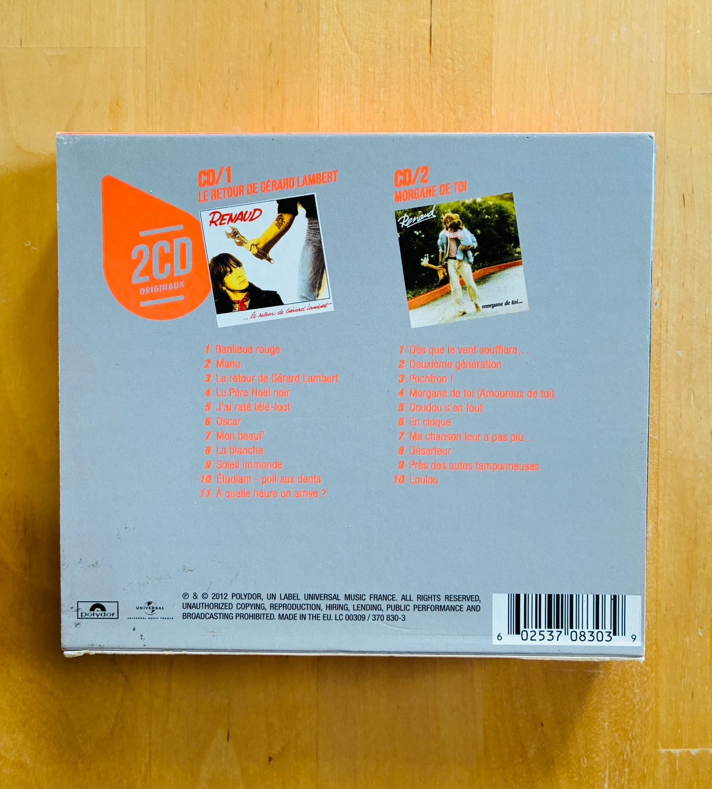 Caja de 2 CD Renaud: Le retour de Gérard Lambert et Morgane de toi. – photo 2